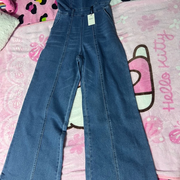 Forever 21 Blue Denim Jumpsuit - Picture 3 of 10